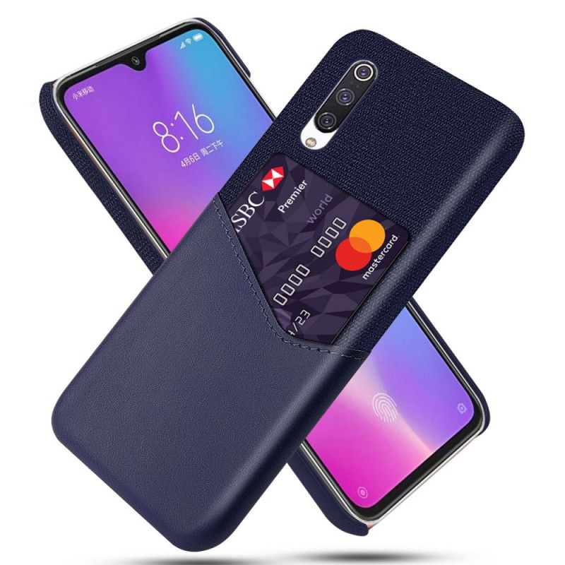 Cover Xiaomi Mi 9 Lite Sort Ksq Kortholder Beskyttelse