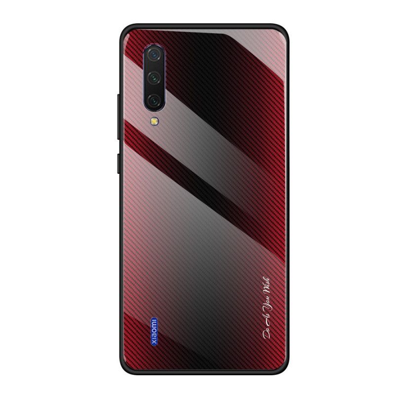 Cover Xiaomi Mi 9 Lite Sort Kulfiber Hærdet Glas