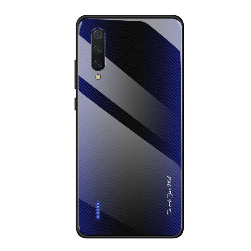 Cover Xiaomi Mi 9 Lite Sort Kulfiber Hærdet Glas