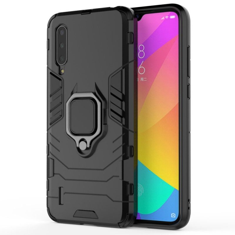 Cover Xiaomi Mi 9 Lite Sort Mobilcover Resistent Ring