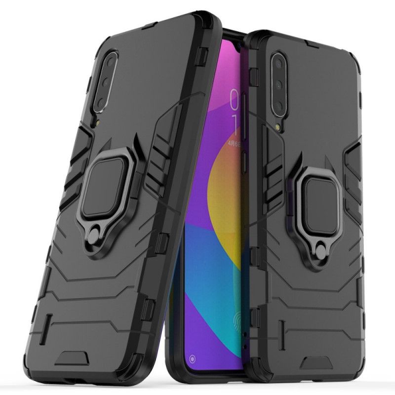 Cover Xiaomi Mi 9 Lite Sort Mobilcover Resistent Ring