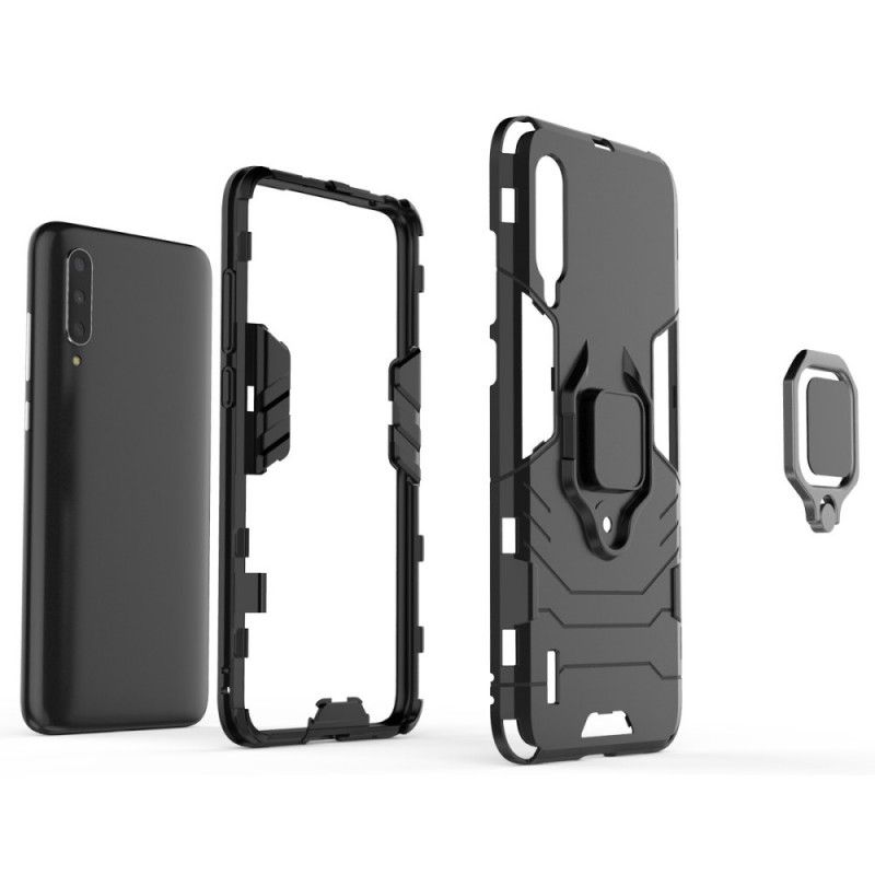 Cover Xiaomi Mi 9 Lite Sort Mobilcover Resistent Ring