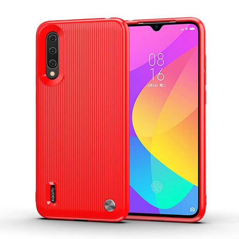 Cover Xiaomi Mi 9 Lite Sort Silikone Struktureret Design