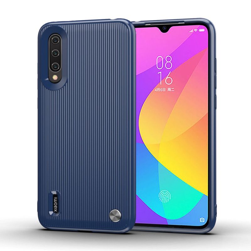 Cover Xiaomi Mi 9 Lite Sort Silikone Struktureret Design