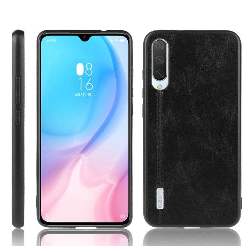 Cover Xiaomi Mi 9 Lite Sort Syet Lædereffekt