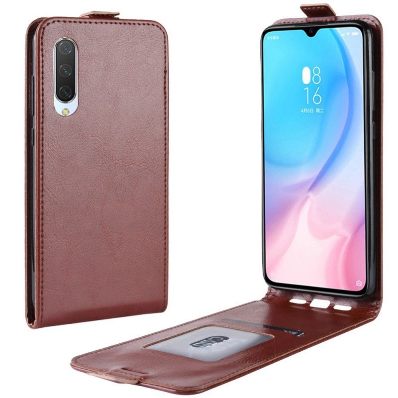 Flip Cover Læder for Xiaomi Mi 9 Lite Sort Foldning Af Lædereffekt