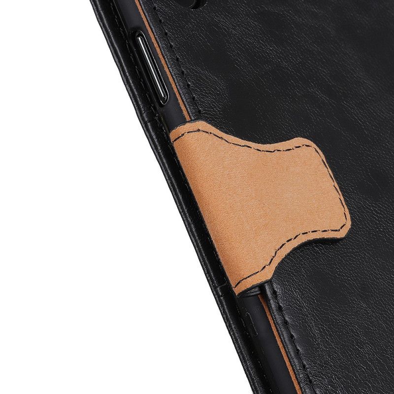 Flip Cover Læder for Xiaomi Mi 9 Lite Sort Vendbar Magnetlås