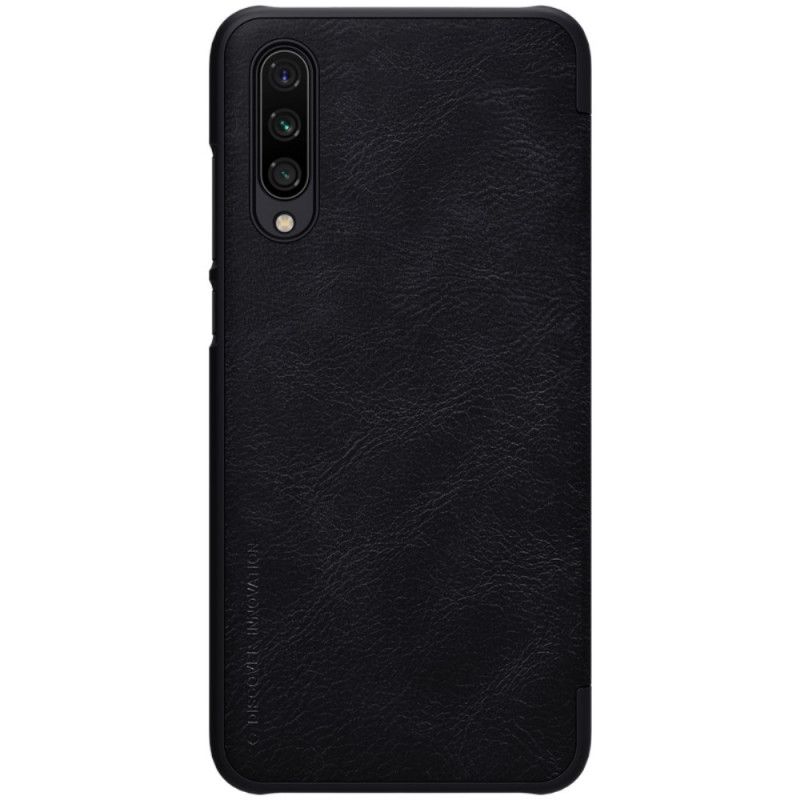 Læder Cover Xiaomi Mi 9 Lite Sort Nillkin Qin-Serie