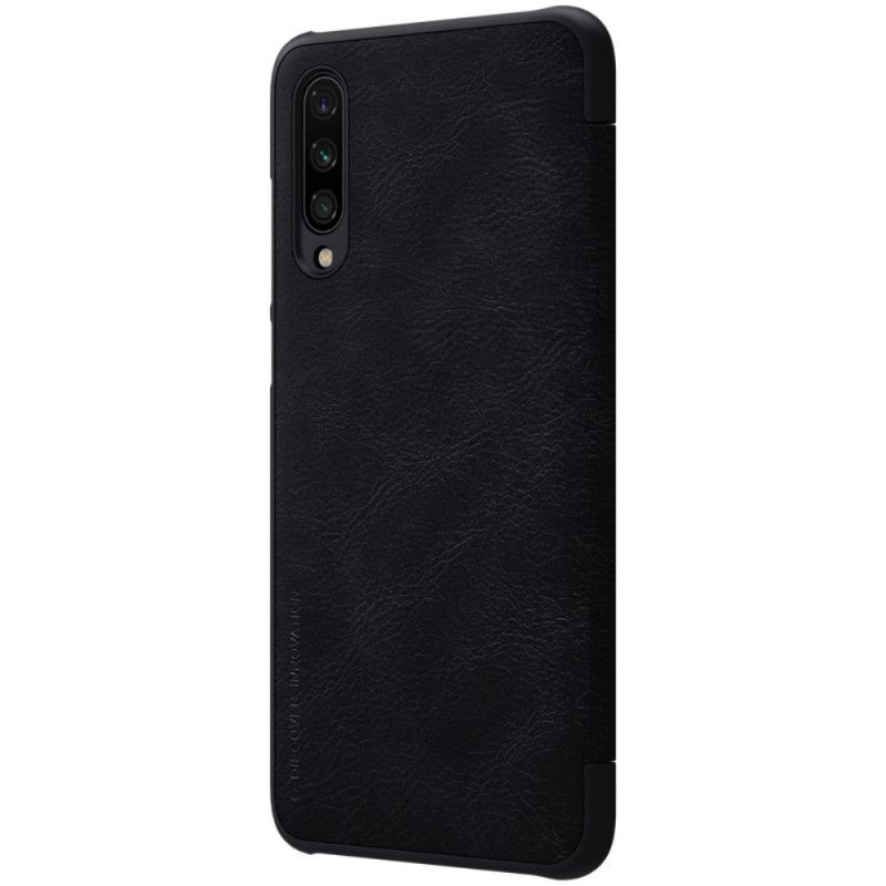 Læder Cover Xiaomi Mi 9 Lite Sort Nillkin Qin-Serie