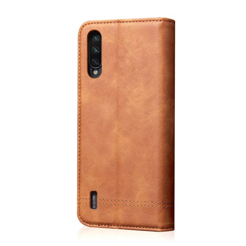 Læder Cover Xiaomi Mi 9 Lite Sort Syet Lædereffekt Original