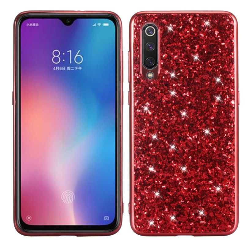 Cover Xiaomi Mi 9 Rød Jeg Er Glitter