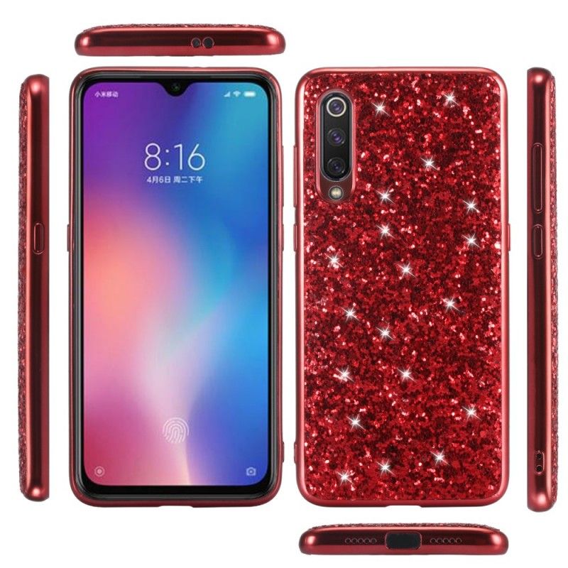 Cover Xiaomi Mi 9 Rød Jeg Er Glitter