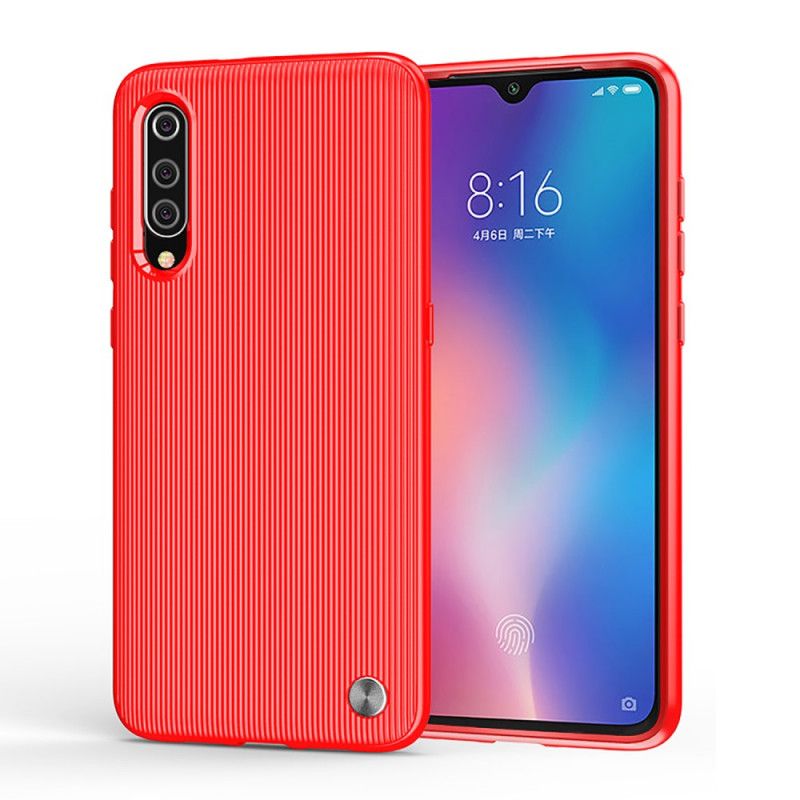 Cover Xiaomi Mi 9 Sort Mobilcover Struktureret Silikone