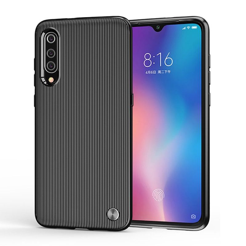 Cover Xiaomi Mi 9 Sort Mobilcover Struktureret Silikone