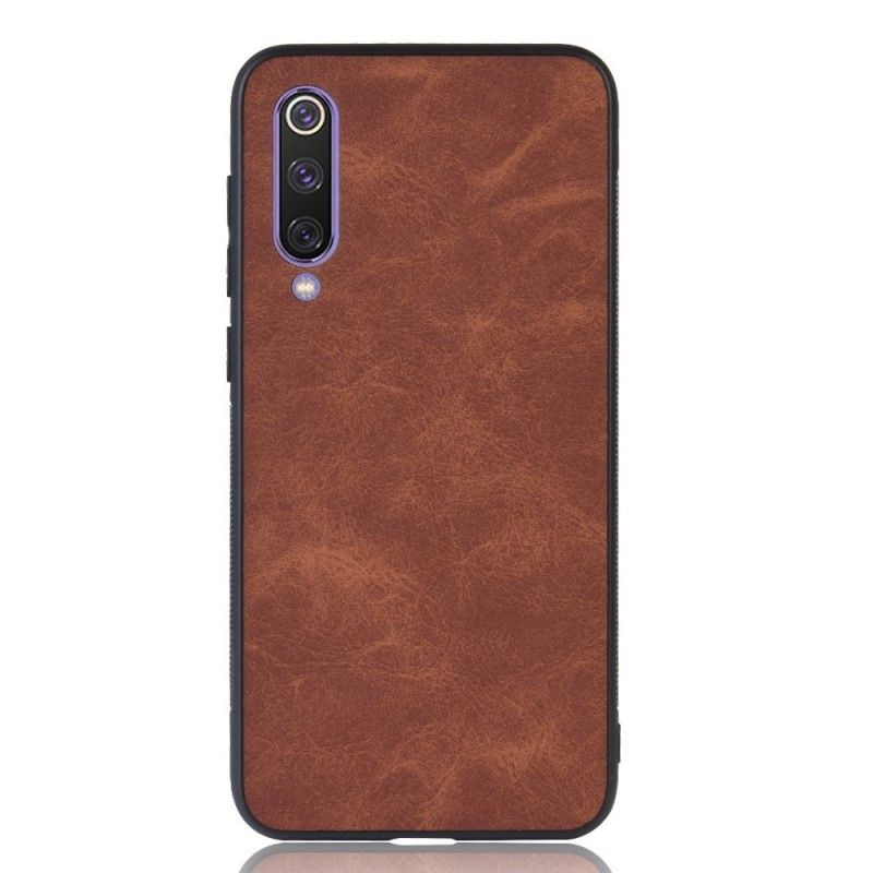 Cover Xiaomi Mi 9 Sort Mobilcover Vintage Look Læder Effekt