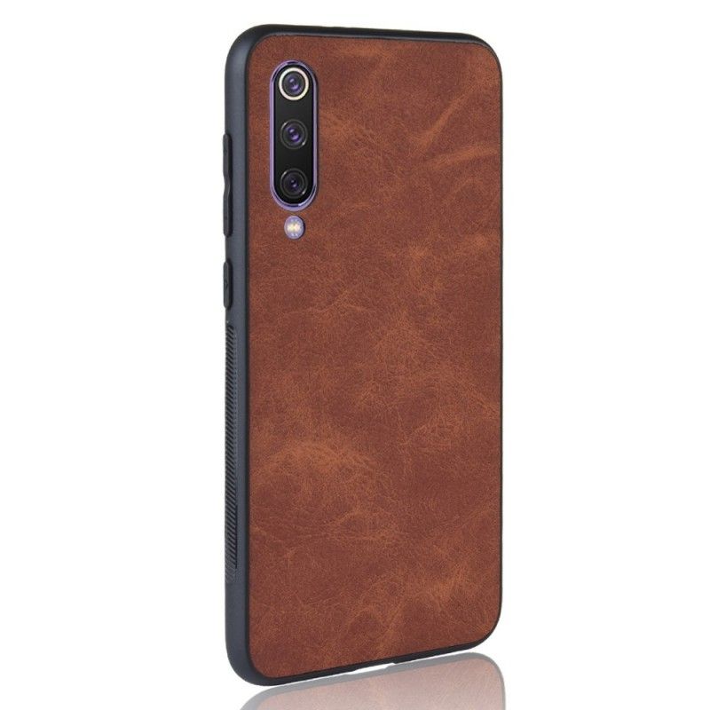 Cover Xiaomi Mi 9 Sort Mobilcover Vintage Look Læder Effekt