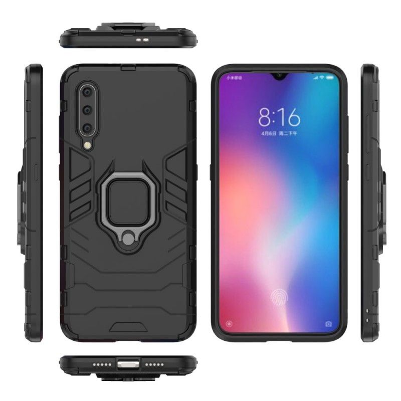 Cover Xiaomi Mi 9 Sort Resistent Ring