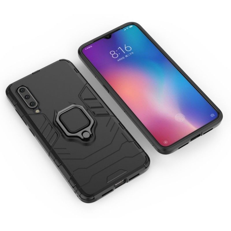 Cover Xiaomi Mi 9 Sort Resistent Ring