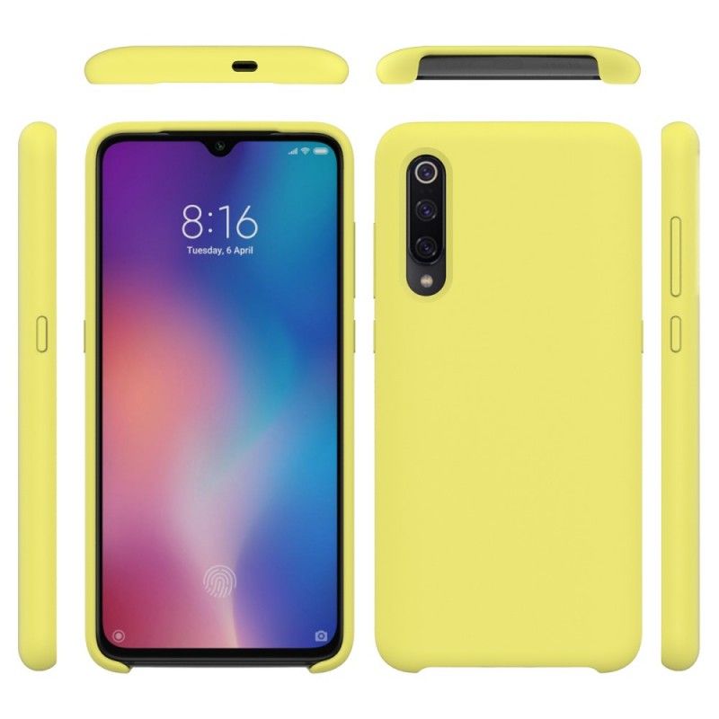 Cover Xiaomi Mi 9 Sort Silikone Væske Beskyttelse