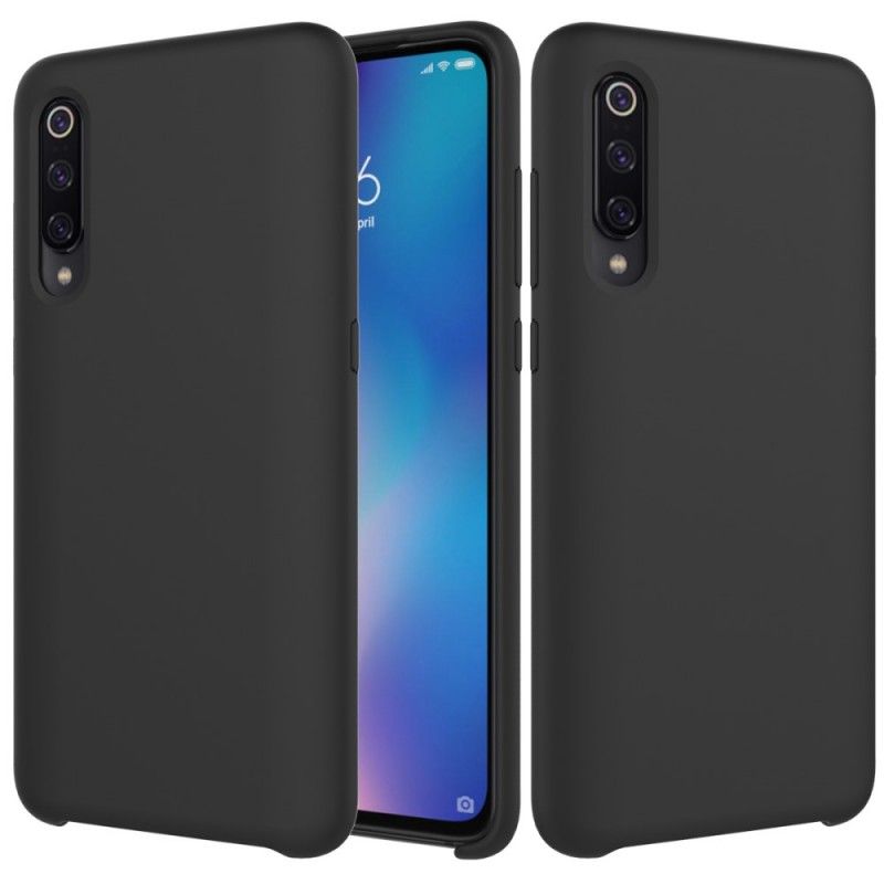 Cover Xiaomi Mi 9 Sort Silikone Væske Beskyttelse