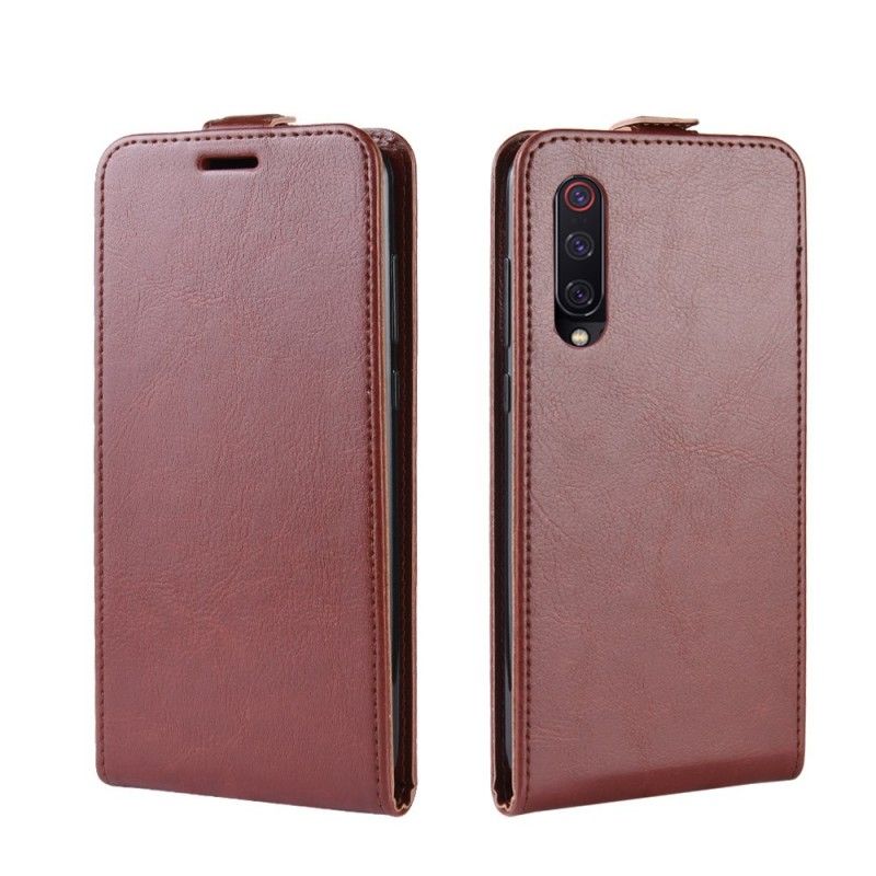 Flip Cover Læder for Xiaomi Mi 9 Sort Retro Foldning