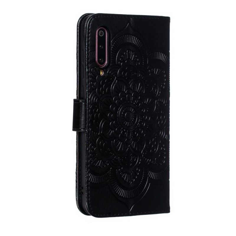 Flip Cover Læder Xiaomi Mi 9 Sort Hele Mandala Original