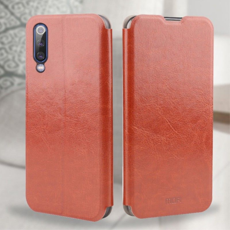 Læder Cover for Xiaomi Mi 9 Sort Vintage Mofi