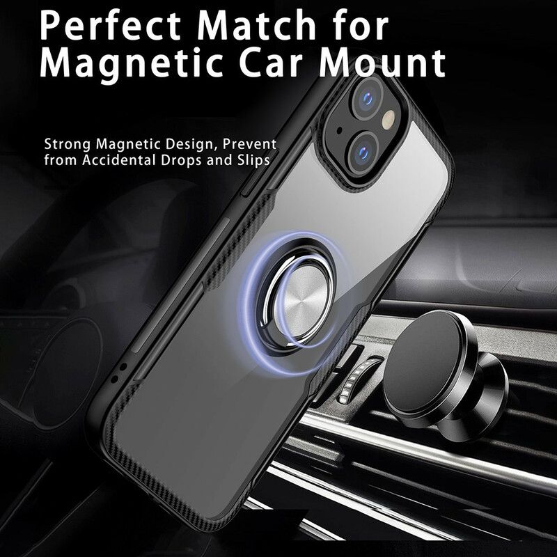 Cover iPhone 13 Mini Carbon Fiber Metal Ring