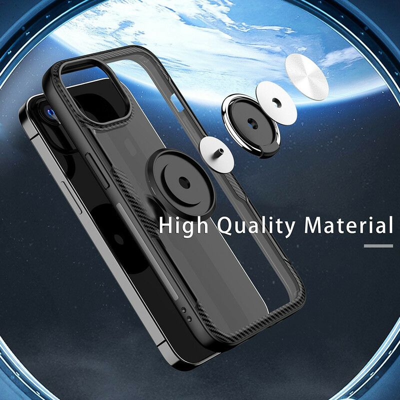 Cover iPhone 13 Mini Carbon Fiber Metal Ring