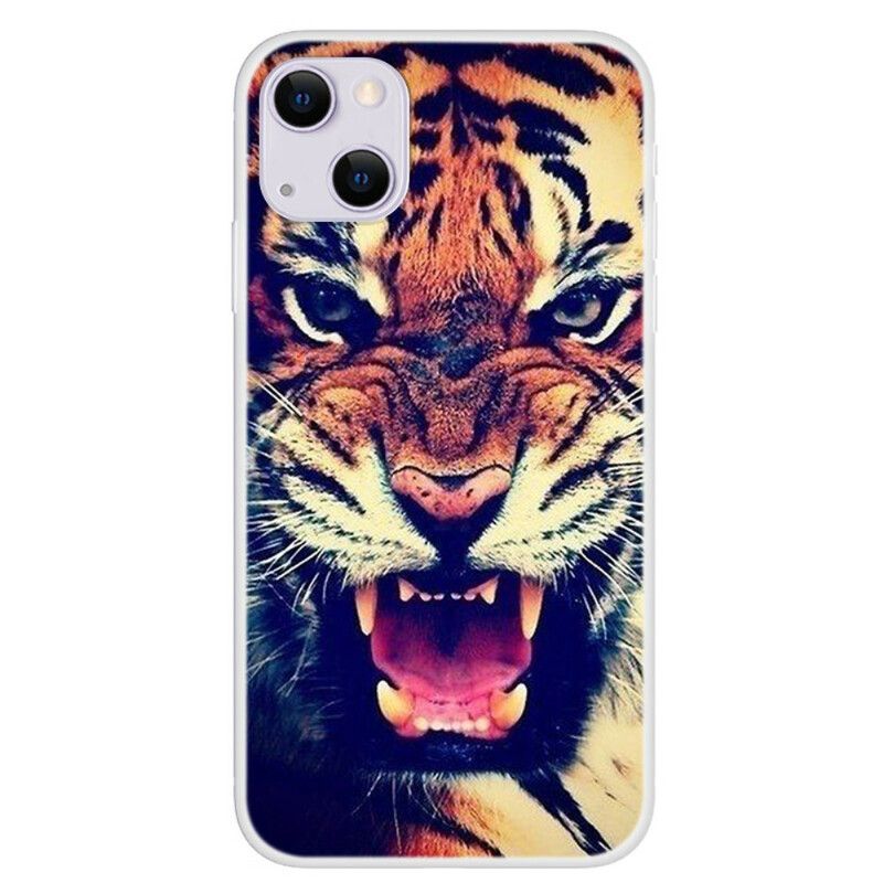 Cover iPhone 13 Mini Front Tiger