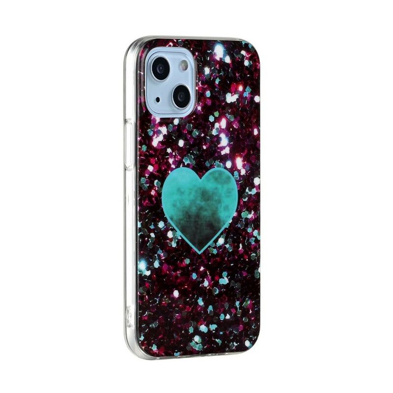 Cover iPhone 13 Mini Glitter Marble