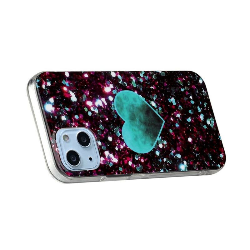 Cover iPhone 13 Mini Glitter Marble