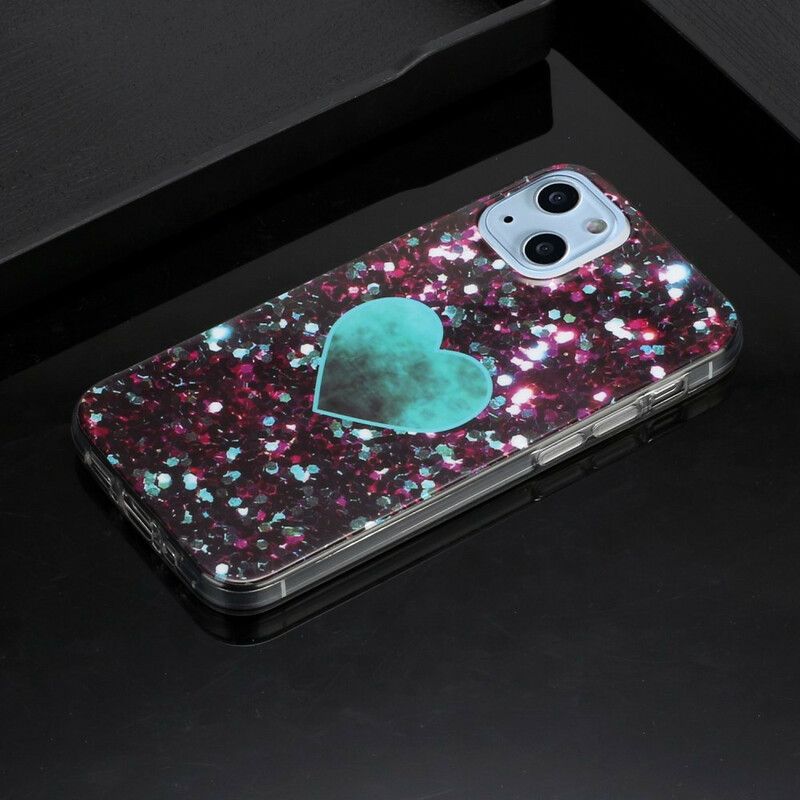 Cover iPhone 13 Mini Glitter Marble