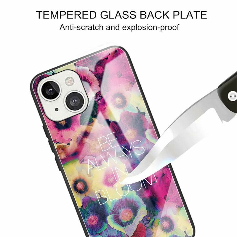 Cover iPhone 13 Mini Hærdet Glas Vær Altid I Blomst