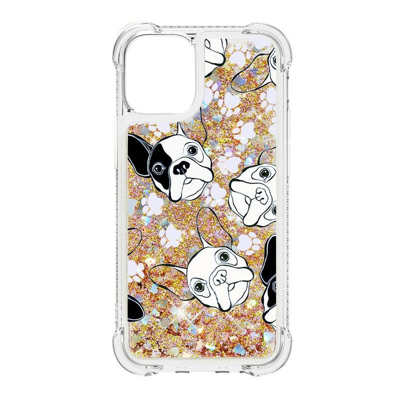 Cover iPhone 13 Mini Mr Hunde Pailletter