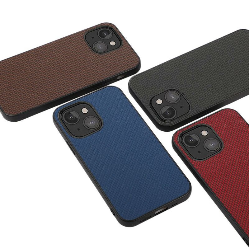 Cover iPhone 13 Mini Telefon Etui Lædereffekt Kulfibertekstur