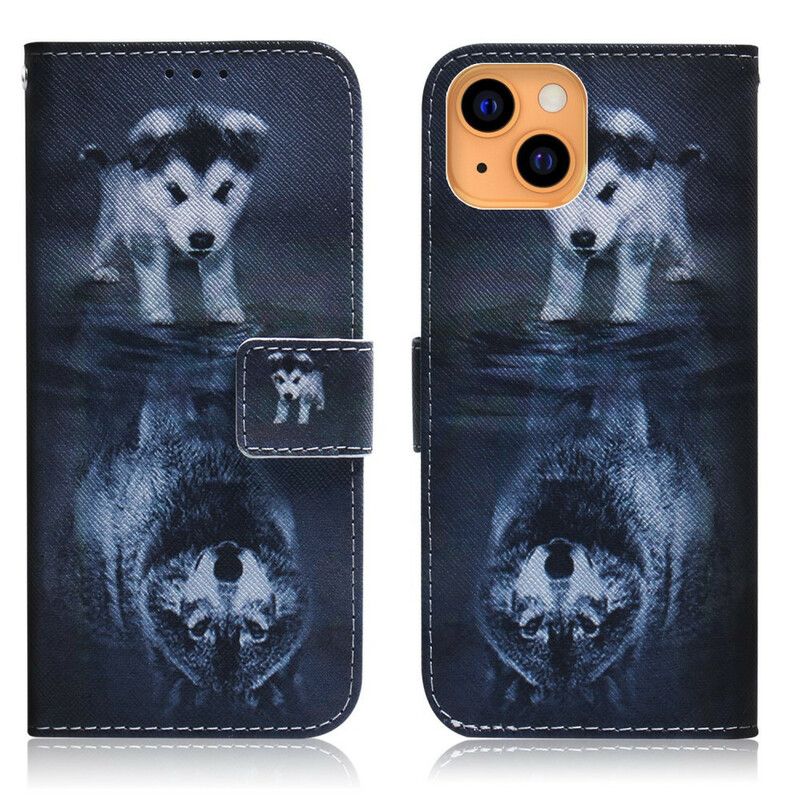 Flip Cover iPhone 13 Mini Ernesto The Wolf