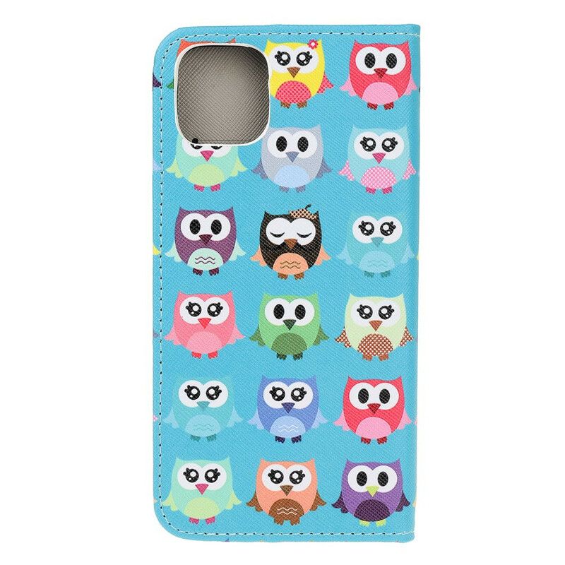 Flip Cover iPhone 13 Mini Flere Ugler