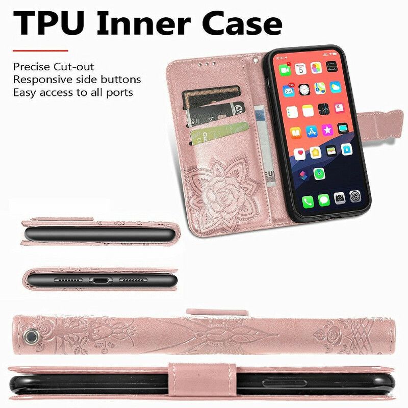 Flip Cover iPhone 13 Mini Halve Sommerfugle