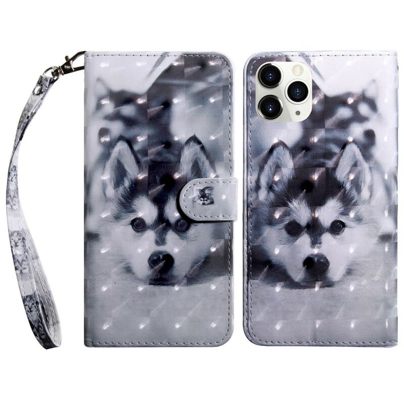 Flip Cover iPhone 13 Mini Light Spot Gustave The Dog