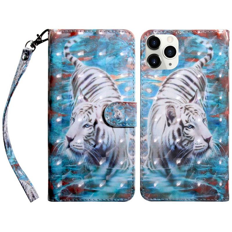 Flip Cover iPhone 13 Mini Light Spot Lucien The Tiger