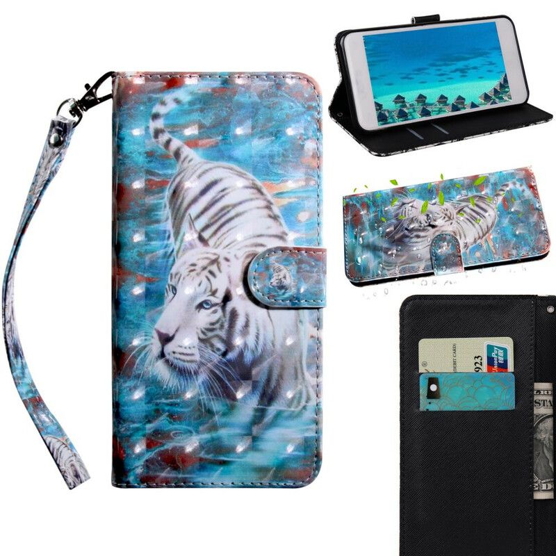 Flip Cover iPhone 13 Mini Light Spot Lucien The Tiger