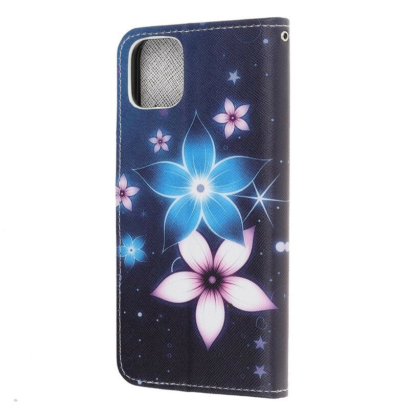 Flip Cover iPhone 13 Mini Lunar Strappy Flowers