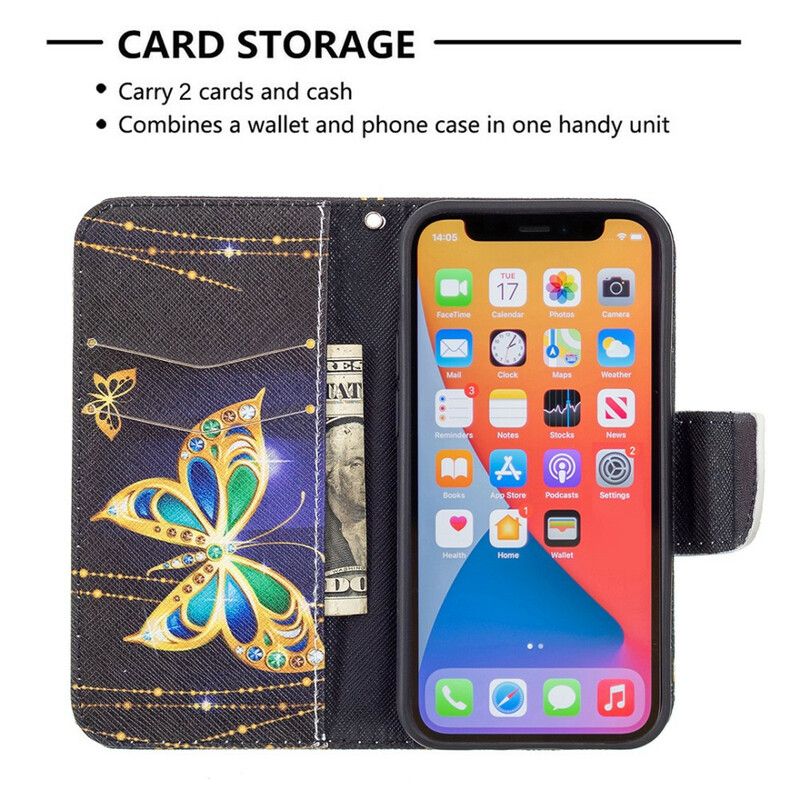 Flip Cover iPhone 13 Mini Magic Butterfly