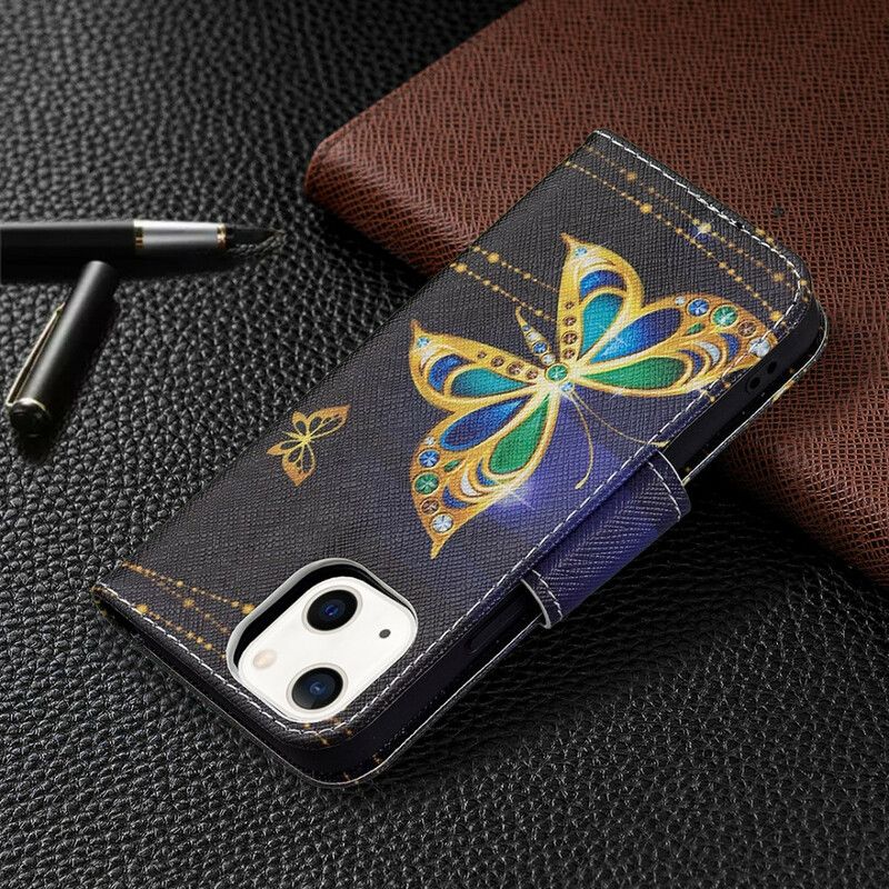 Flip Cover iPhone 13 Mini Magic Butterfly