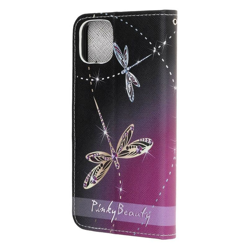 Flip Cover iPhone 13 Mini Thong Dragonflies