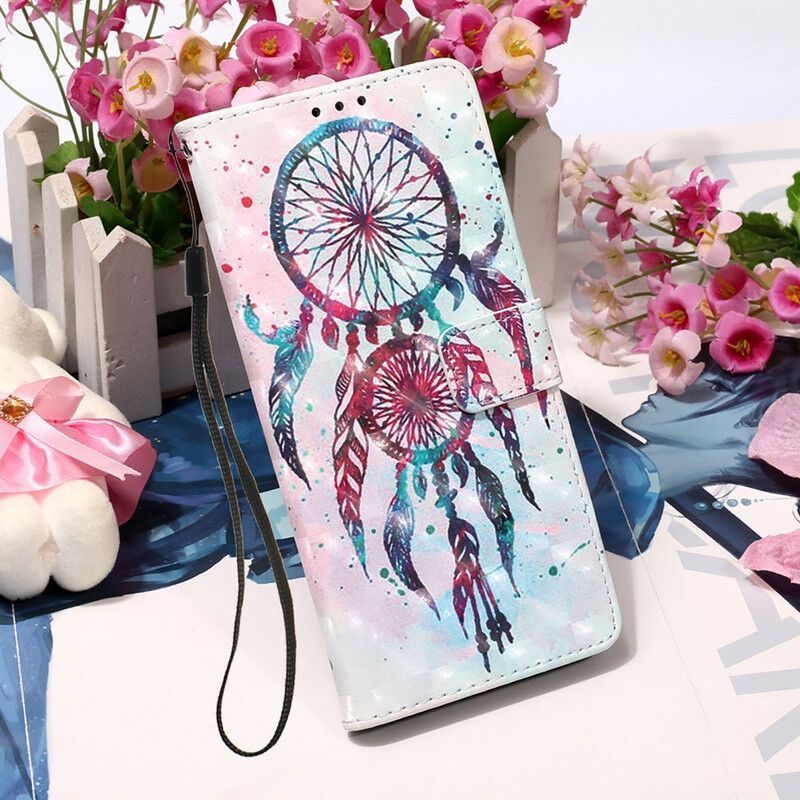 Flip Cover iPhone 13 Mini Watercolor Dream Catcher