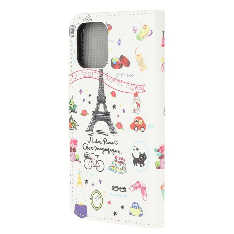 Flip Cover Til iPhone 13 Mini Jeg Elsker Paris