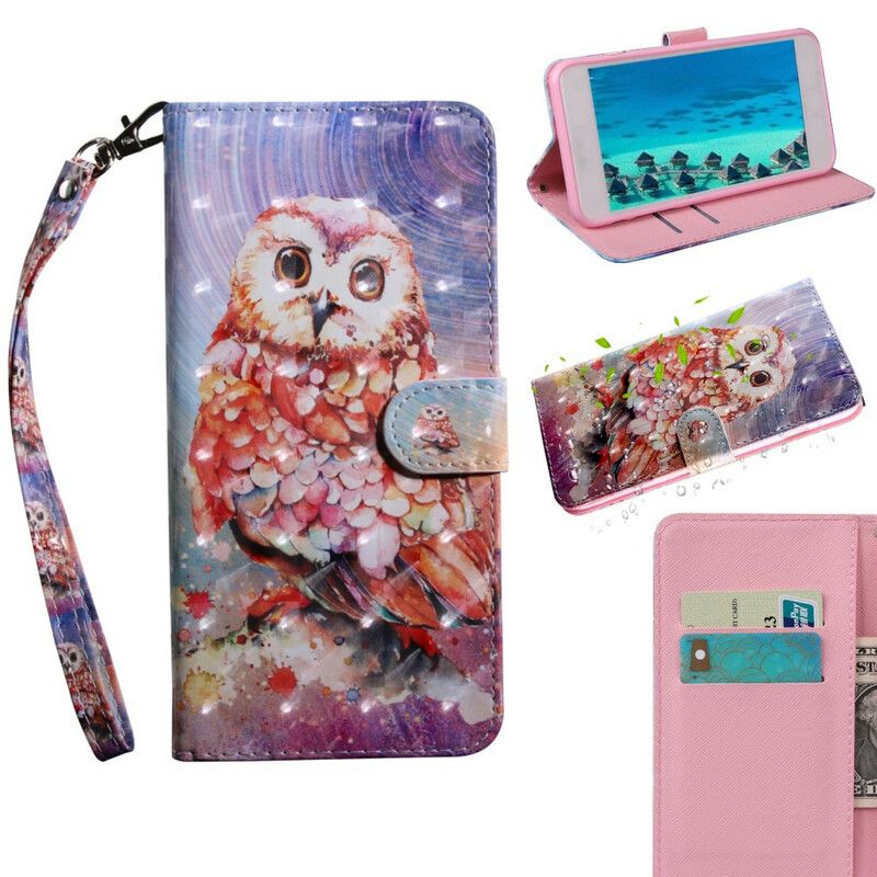 Læder Cover iPhone 13 Mini Light Spot Germain The Owl