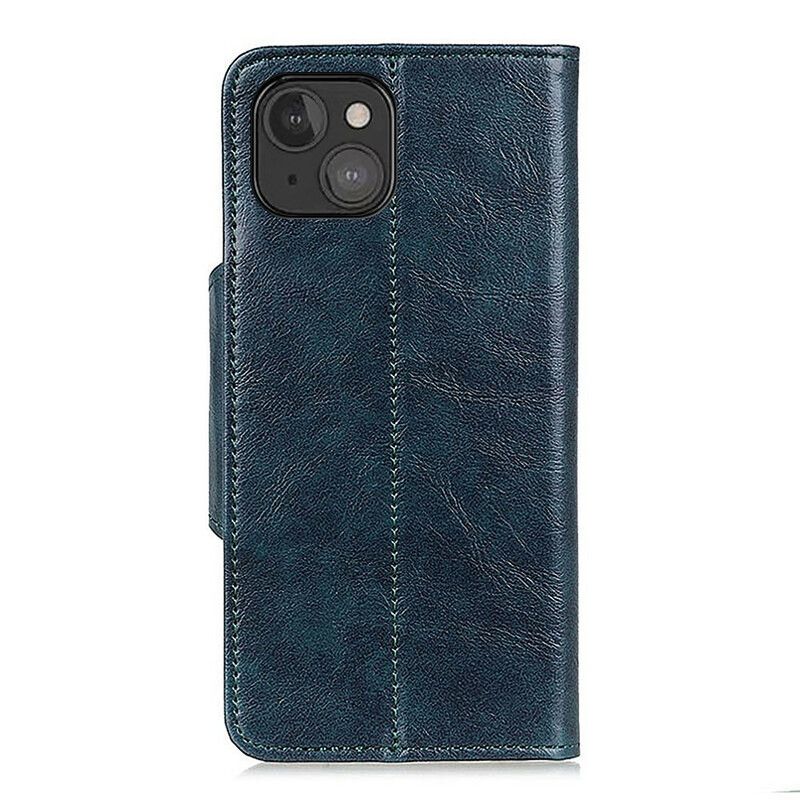 Læder Cover iPhone 13 Mini Telefon Etui Khazneh